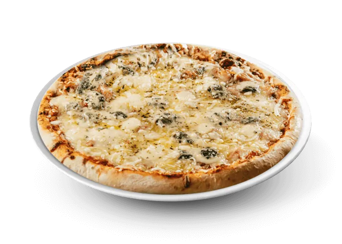 Pizza cinq Fromages avec mozzarella