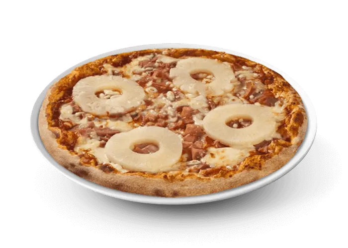 Pizza Hawaïenne avec ananas et jambon à Versailles