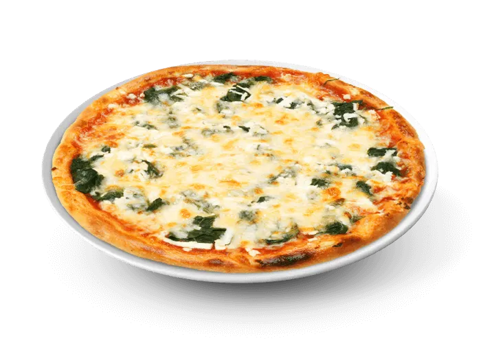 Pizza Quatre Fromages avec mozzarella, chèvre, roquefort et parmesan à Versailles