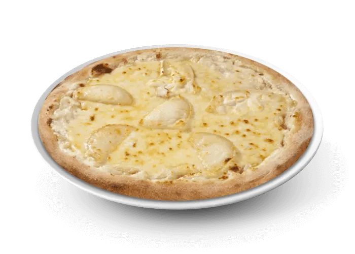 Pizza Chèvre-Miel avec fromage de chèvre et miel doré à Versailles