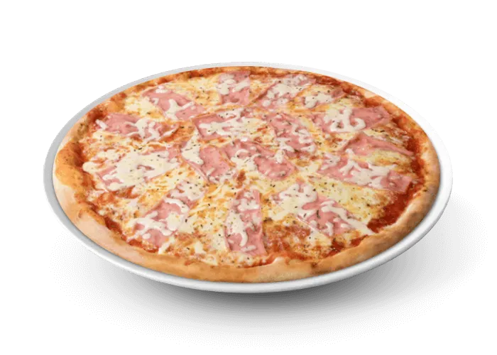 Pizza Reine avec jambon, champignons et mozzarella à Versailles