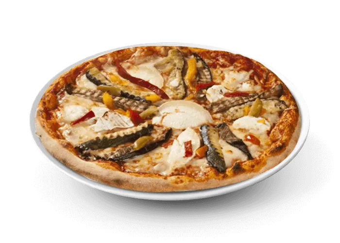 Pizza Végétarienne avec poivrons, champignons et olives à Versailles