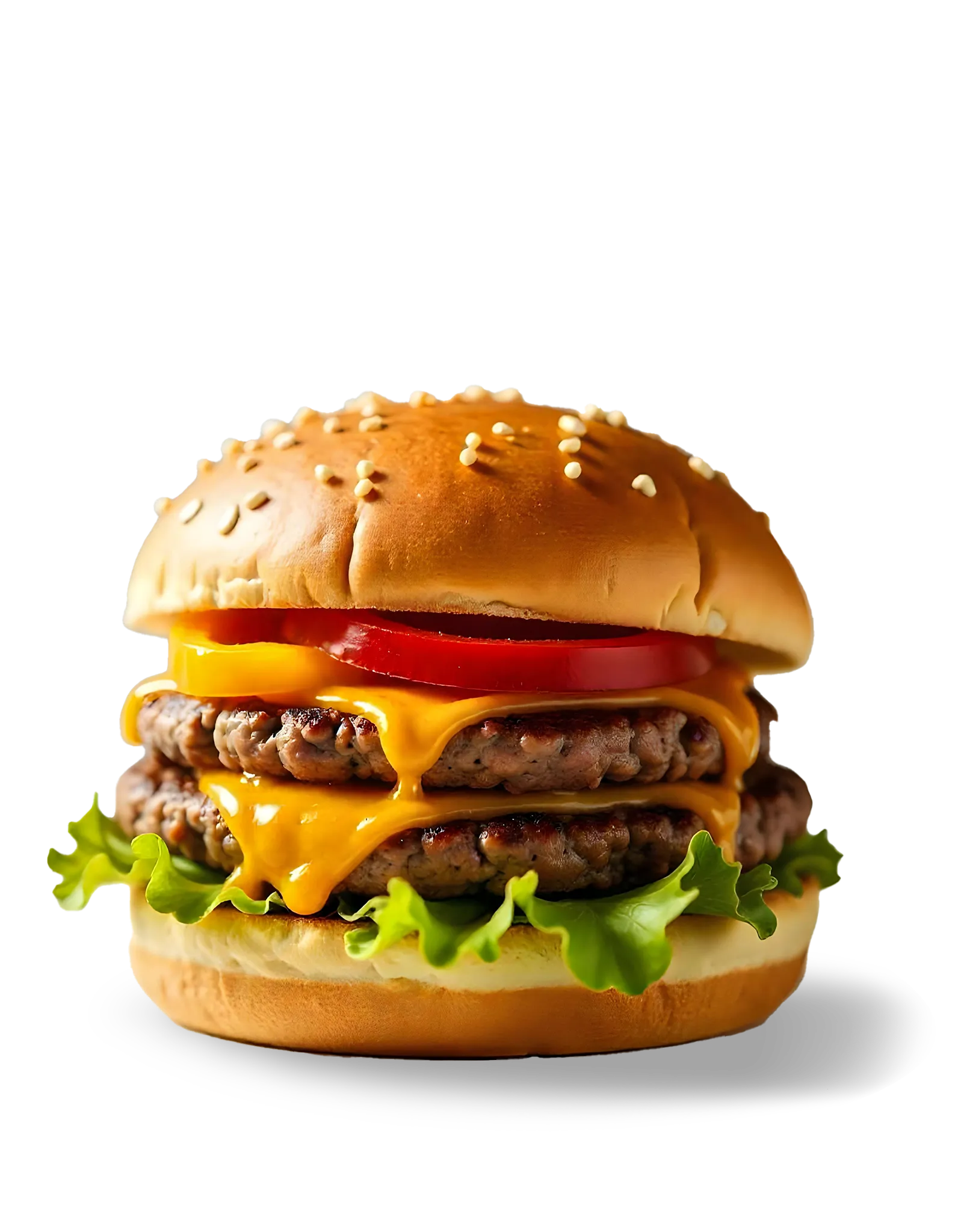 Burger gourmet avec steak juteux, fromage fondu et sauce maison, servi avec des frites croustillantes à Versailles
