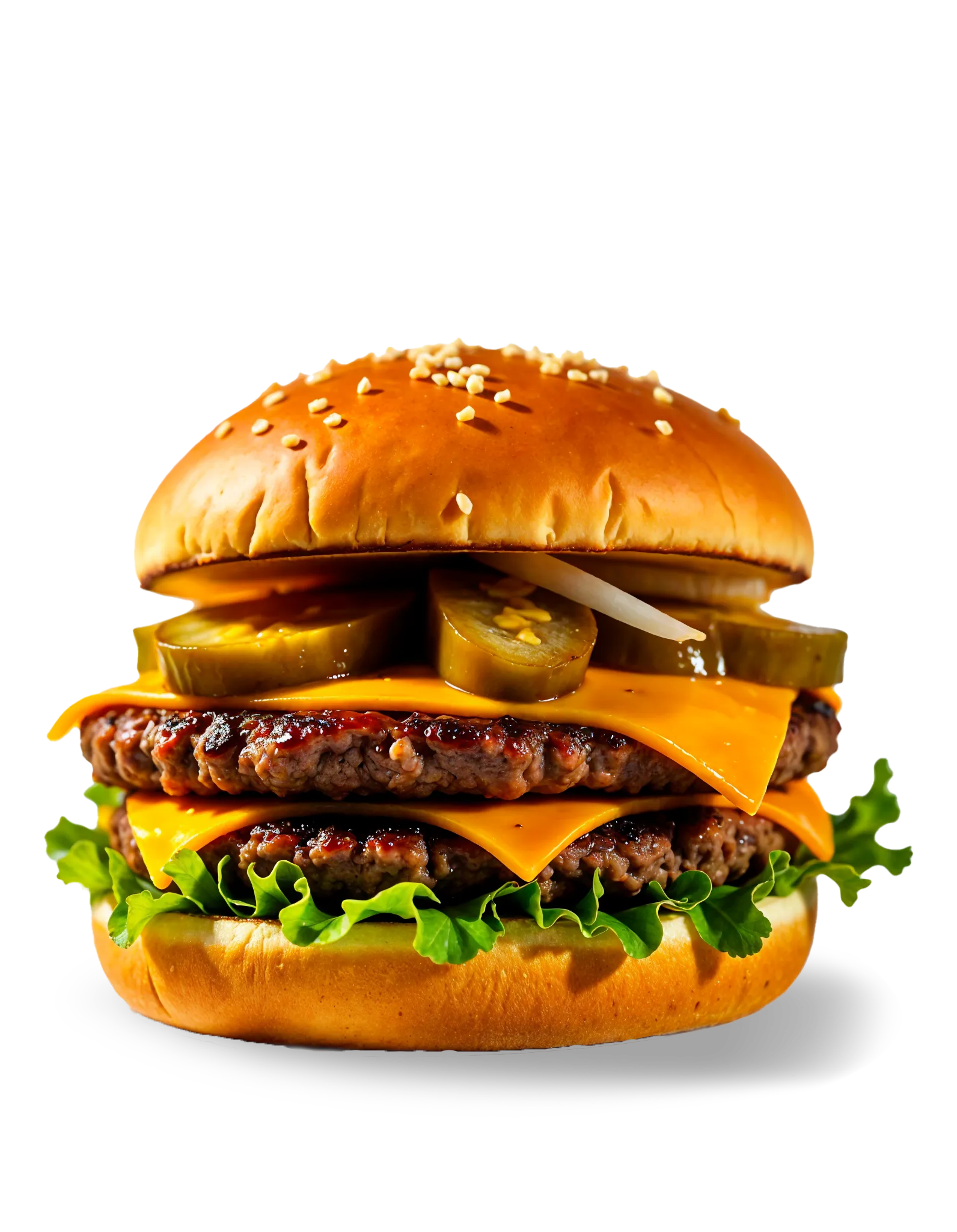 Burger gourmet avec steak juteux, fromage fondu et sauce maison, servi avec des frites croustillantes à Versailles.